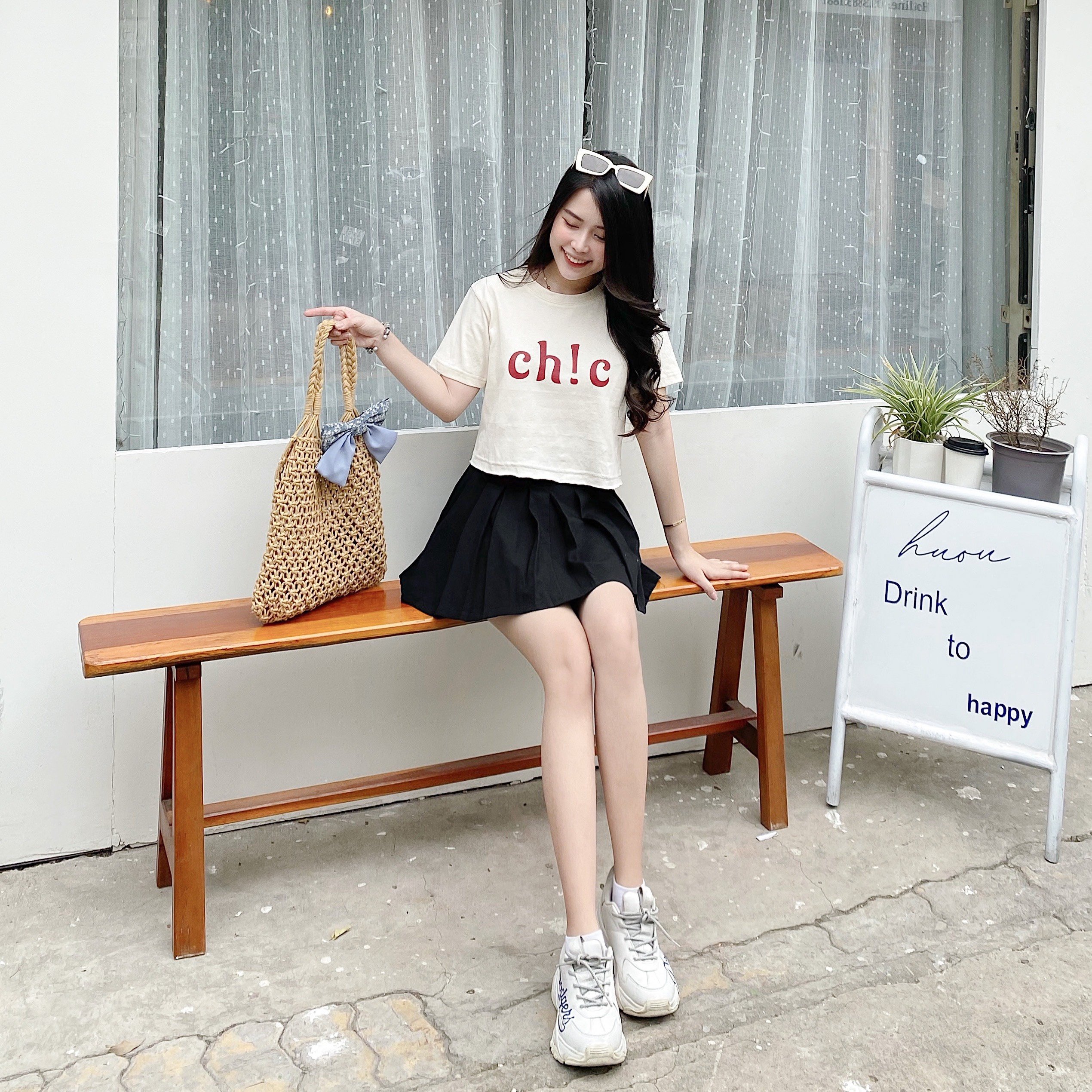 ZAREEN | CHÂN VÁY TENNIS VAA39 ĐEN