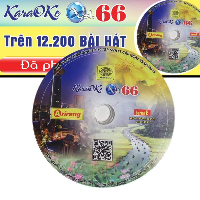 [HCM]Đĩa Karaoke Arirang mới nhất Vol 66 (SERIAL E)