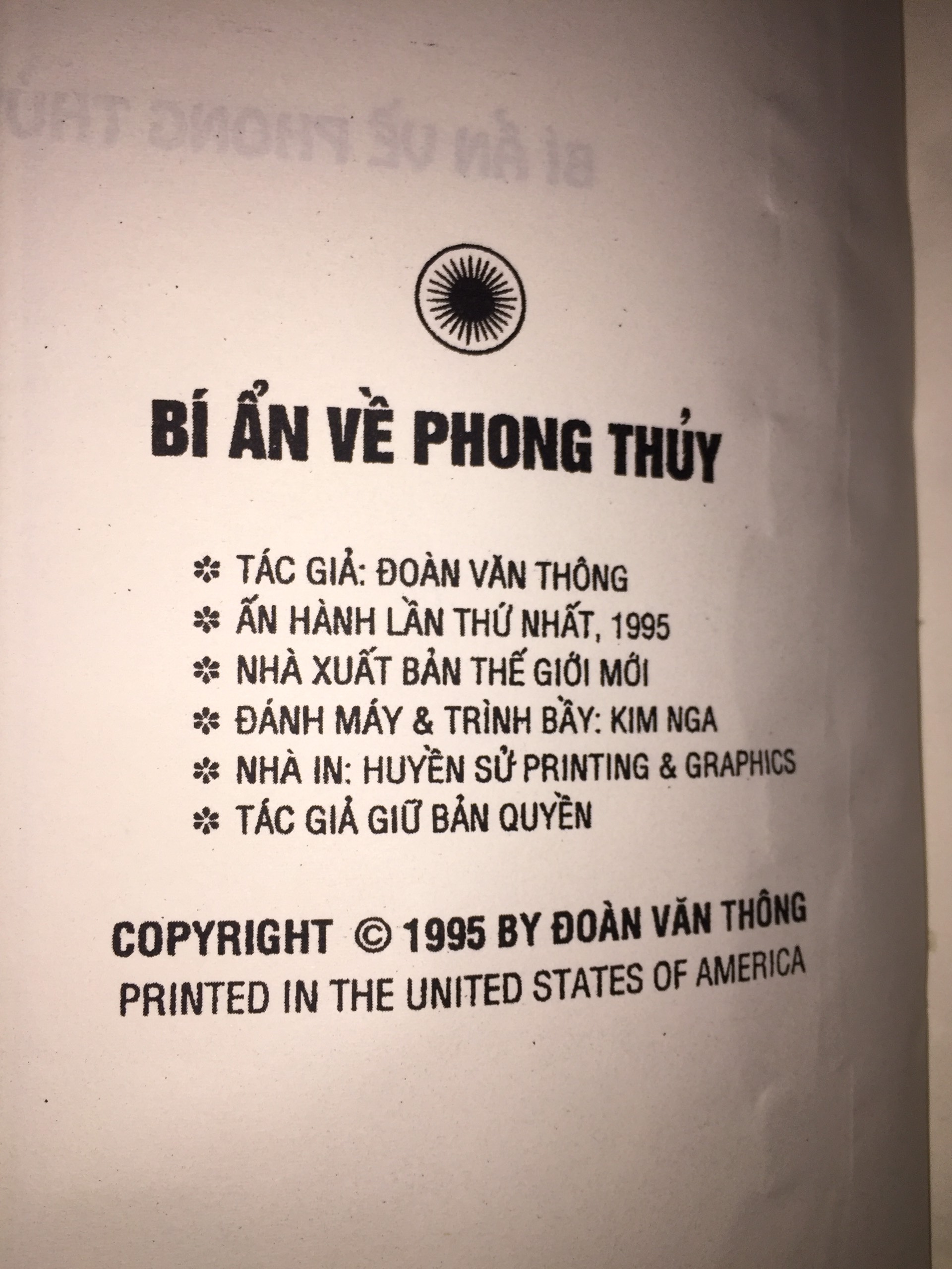 Sách Bí Ẩn Về Phong Thủy