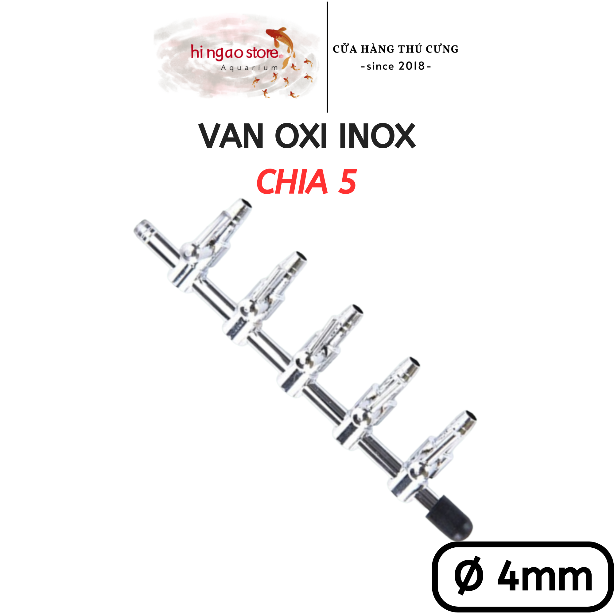 Van Inox điều chỉnh tăng giảm (2) - Phụ kiện cá cảnh | Hingaostore.