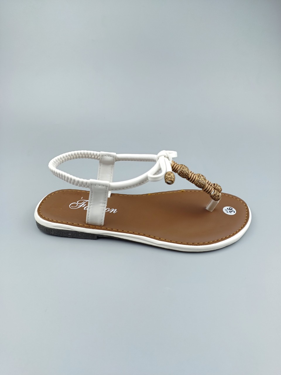 Giày sandal kẹp thổ cẩm nơ