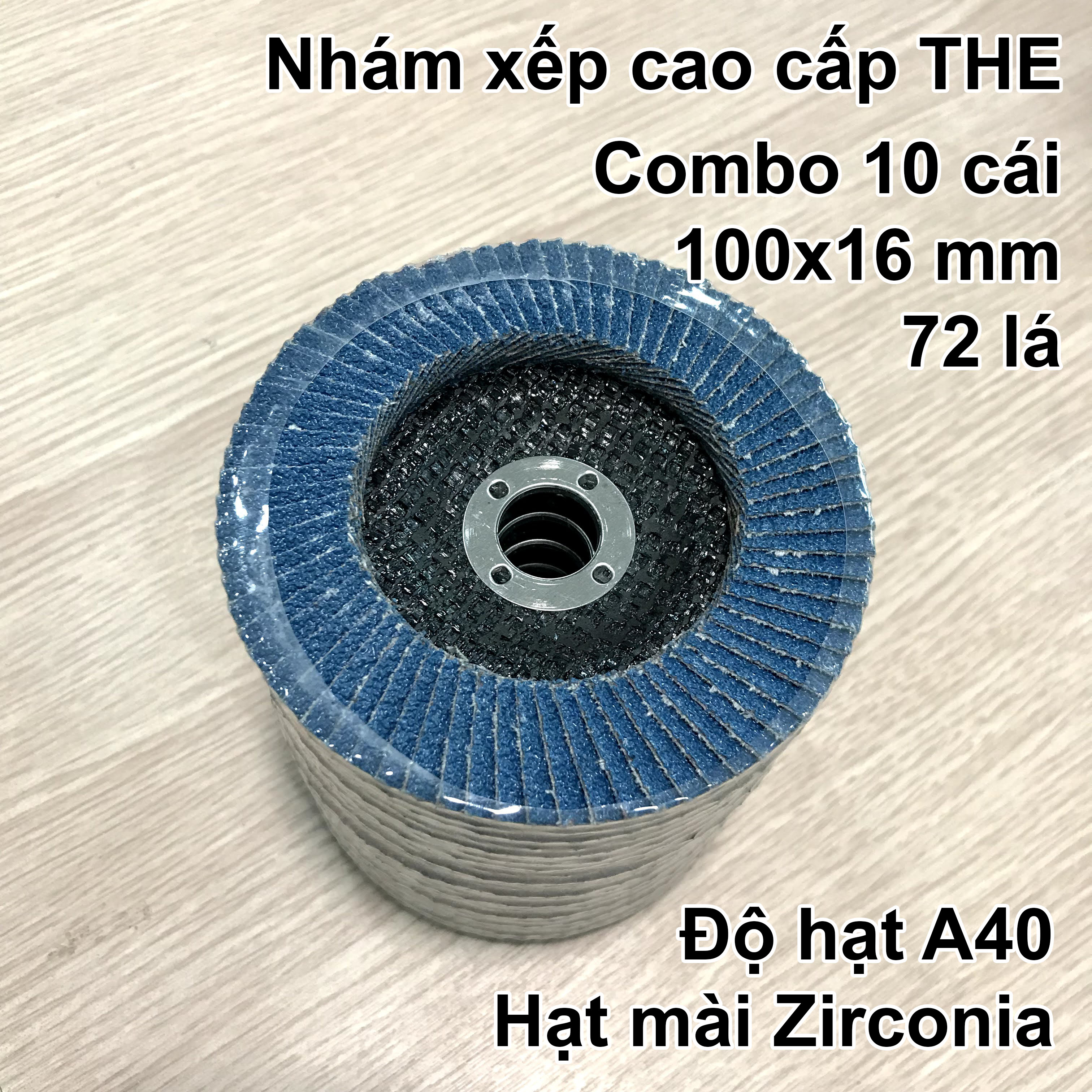 Nhám xếp cao cấp THE Flap Disc – chà Sắt và Inox
