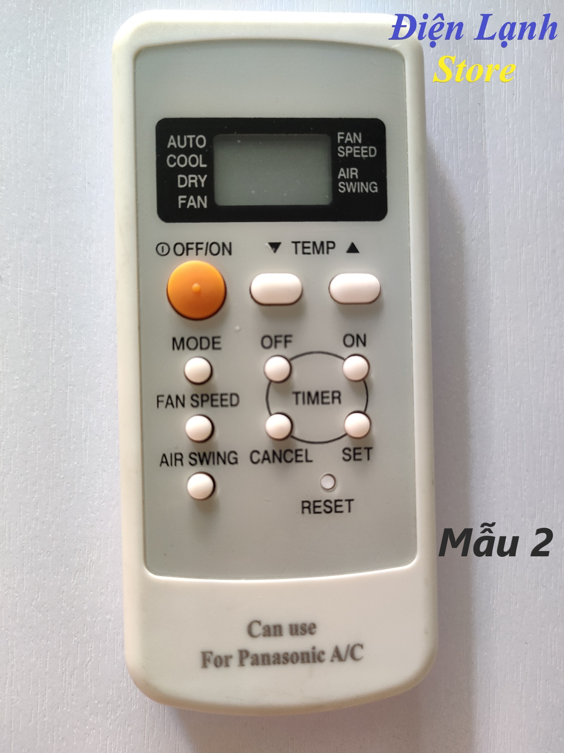 Remote máy lạnh panasonic các loại. (Tặng kèm cặp pin).