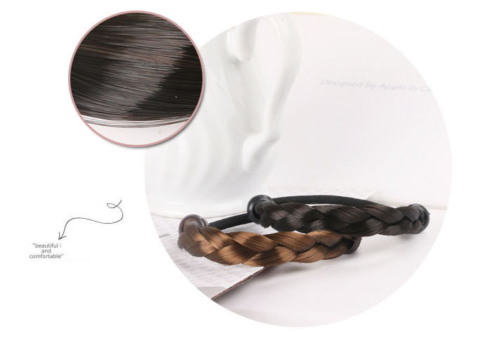 Dây cột tóc bằng tóc giả tết bím dành cho nữ PK085
