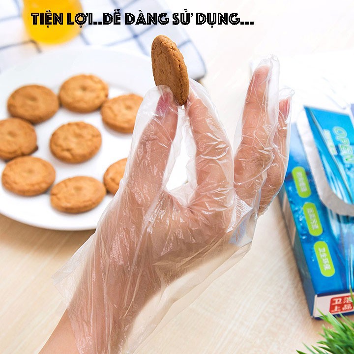 [HCM]Hộp Găng Tay Nilong Dùng 01 Lần (Hộp 200 Cái)