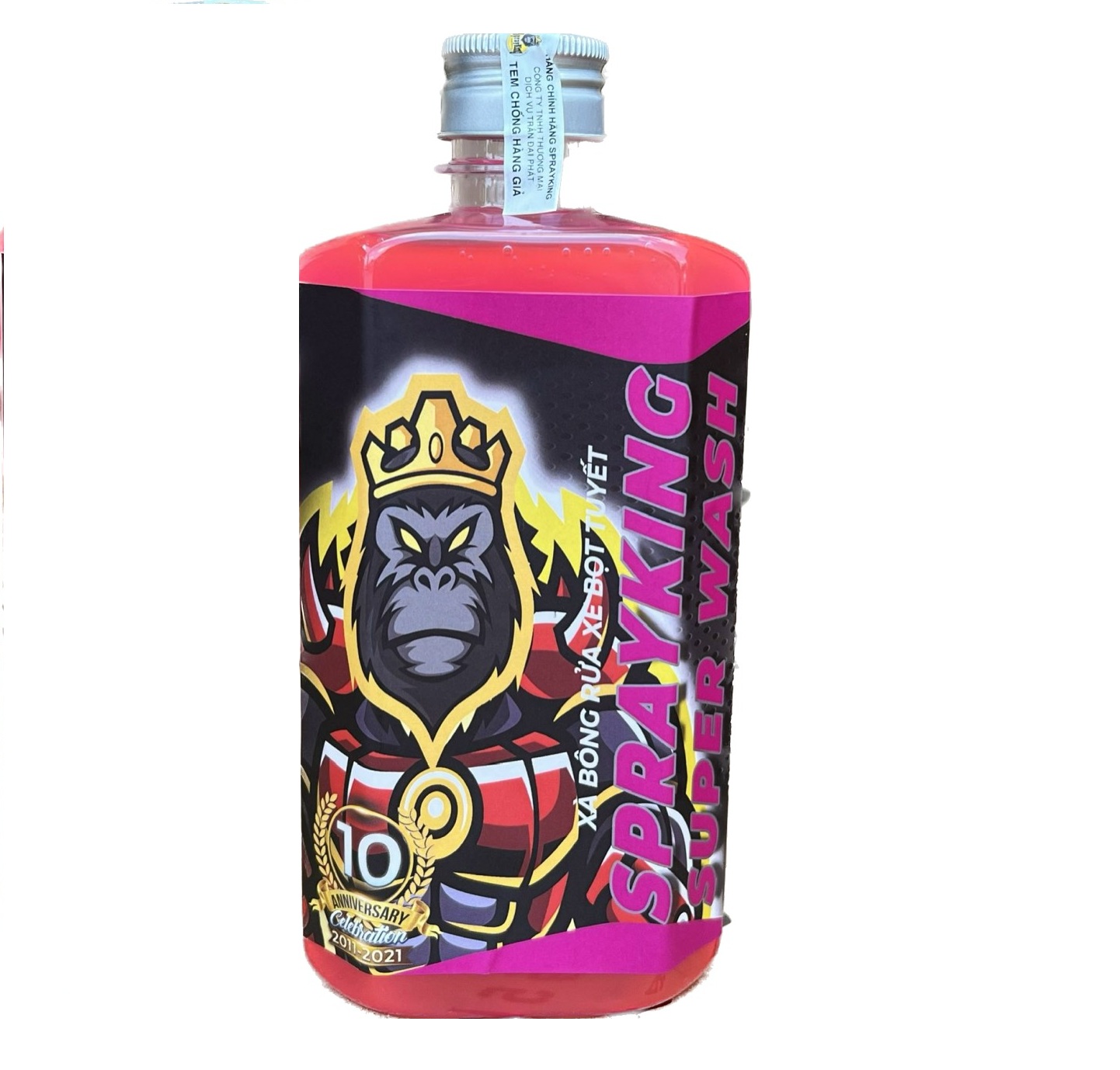 Xà bông rửa xe bọt tuyết Sprayking Super Wash 500ml và bao tay rửa xe 2 mặt