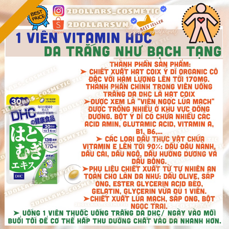 Viên Uống Hỗ Trợ Sáng Da Nhật Bản