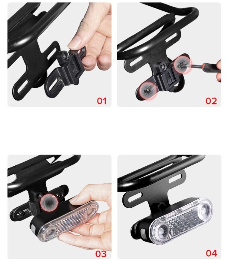 Đèn hậu gắn baga xe đạp Gaciron L088