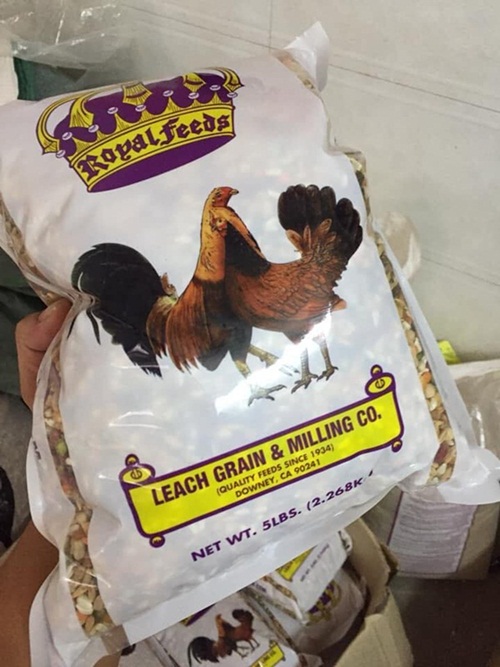 Ngũ cốc gà đá mỹ 2 con gà túi 2kg3