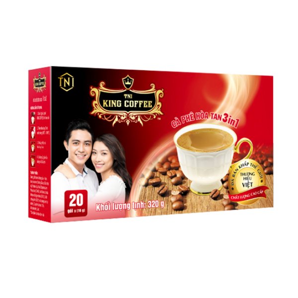 COMBO 3IN1 KING COFFEE - 3 loại cà phê Hòa Tan King Coffee