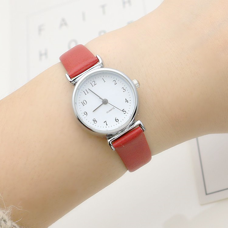 ( Tặng thêm 1 viên pin trị giá 20k ) Đồng Hồ Nữ Mặt Số Cổ Điển Đơn Giản Và Thanh Lịch