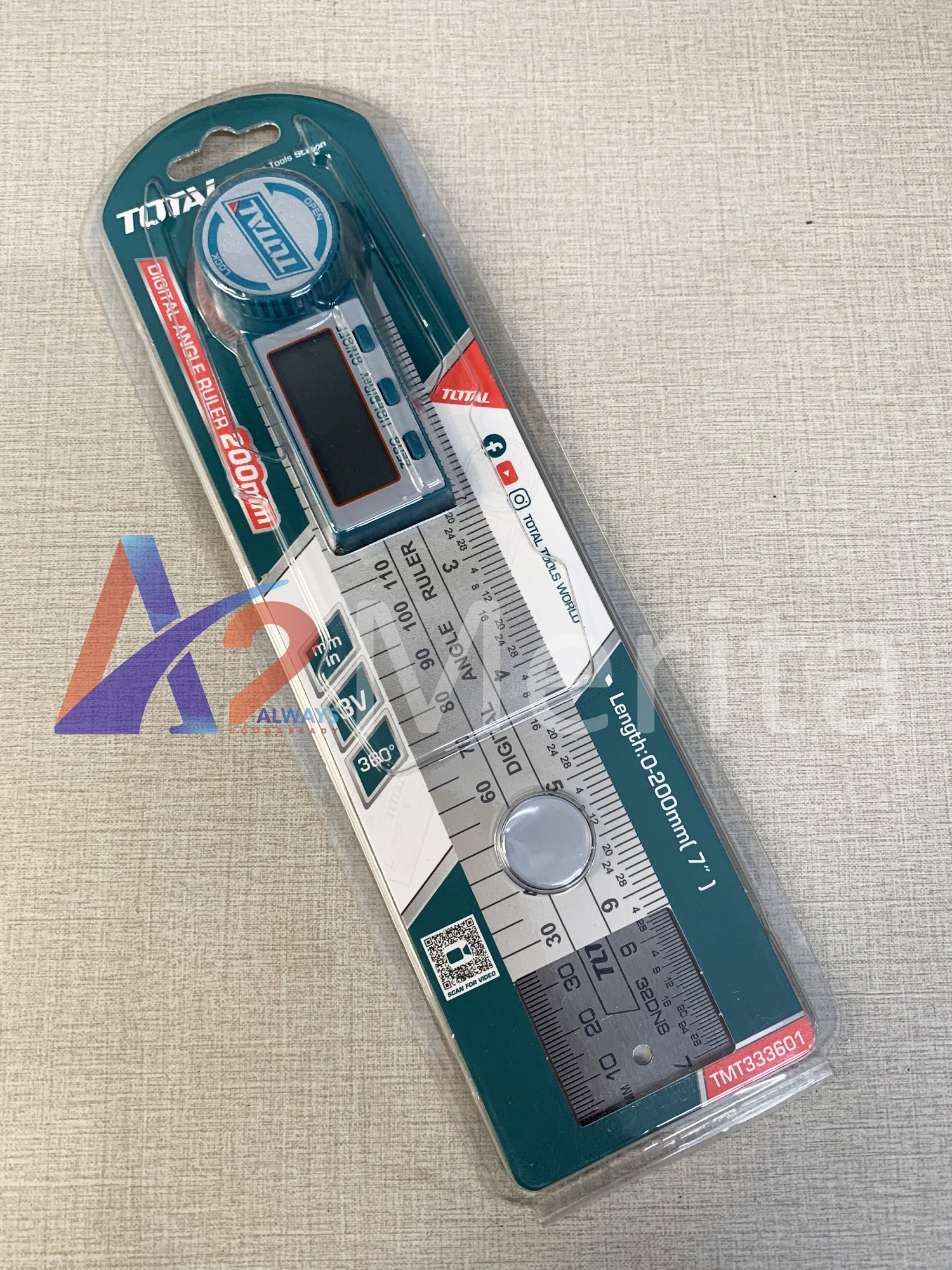 Thước đo góc điện tử 360độ Total TMT333601
