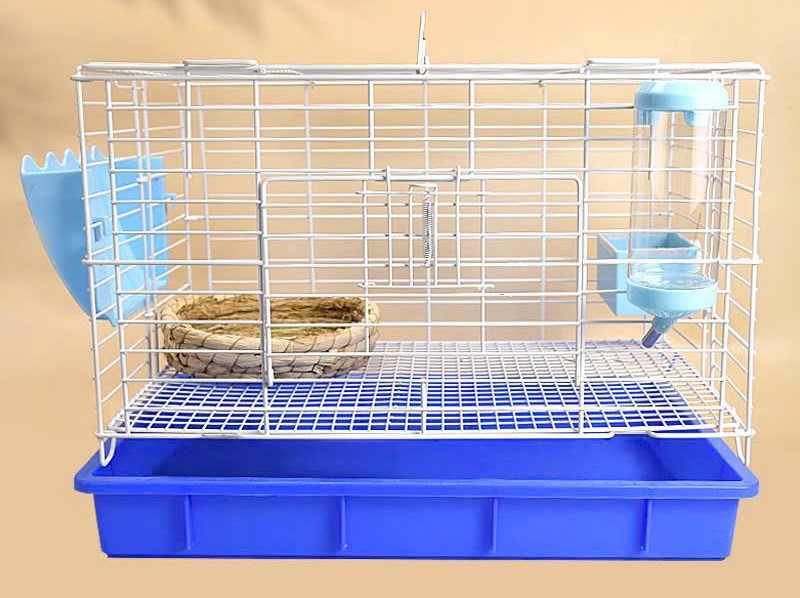 chén chữ nhật gắn lồng dành cho thỏ, bọ, chó, mèo - T3 PETS SHOP