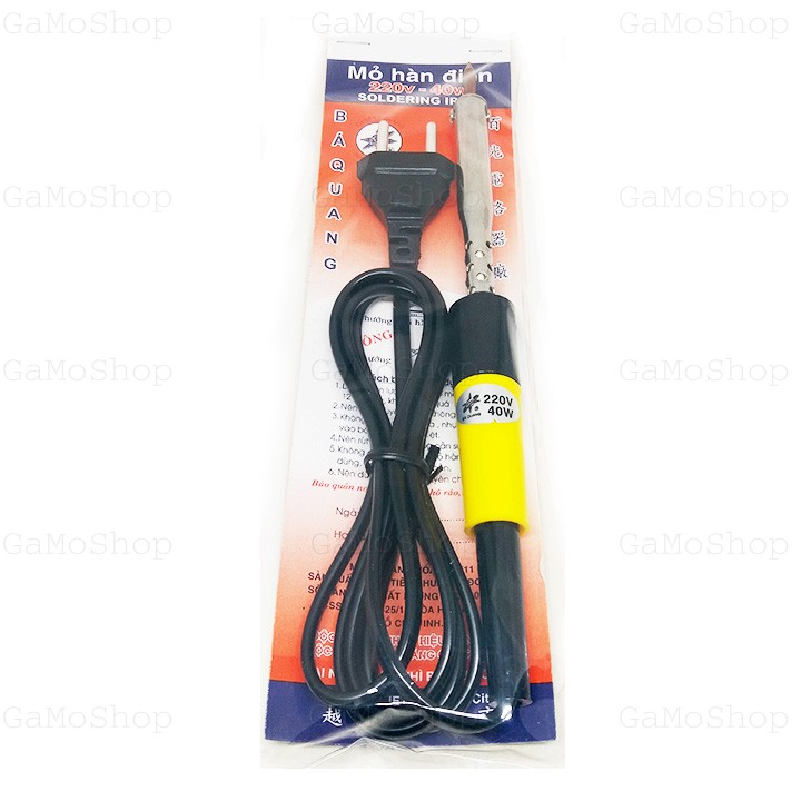 [HCM]Bộ Mỏ hàn chì Cao Cấp 40W Bá Quang + 5 món phụ kiện hàn
