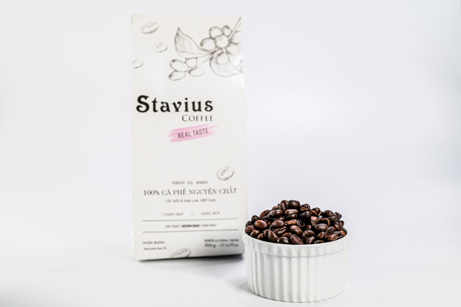 Stavius Coffee Real Taste 500g - Dạng Hạt