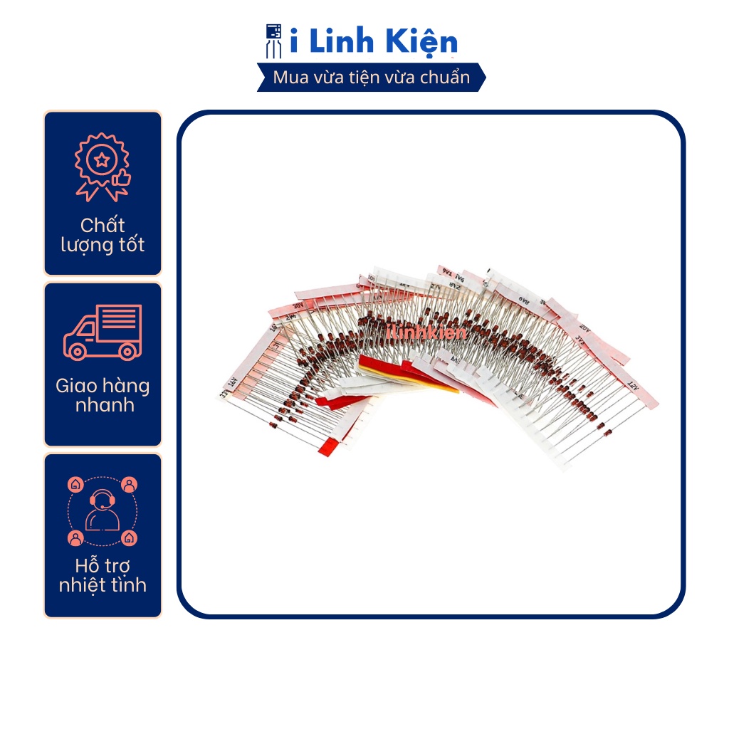 Diode zener 1W 12V 1N4742A 10 chiếc