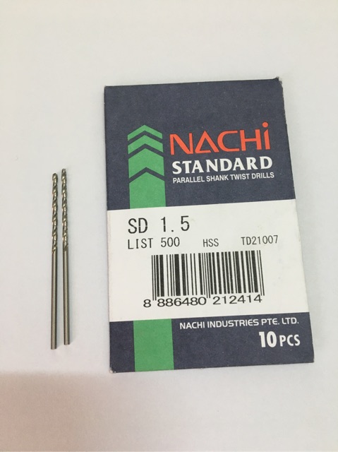 mũi khoan nachi 2.0mm đến2.9mm 1 mũi