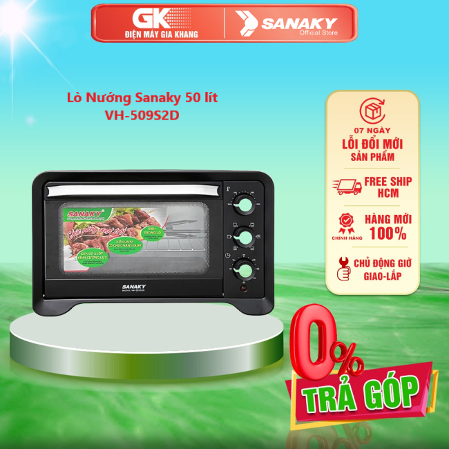 VH-509S2D Lò Nướng Sanaky VH509S2D 50L - GIAO TOÀN QUỐC - FREESHIP HCM