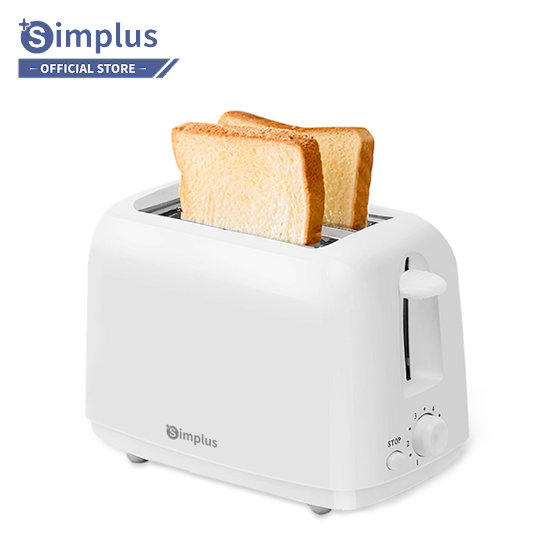 Máy nướng bánh mì Simplus đa năng, mini tự động tiện lợi cho bữa sáng máy nướng bánh đa năng DSLU001WH00