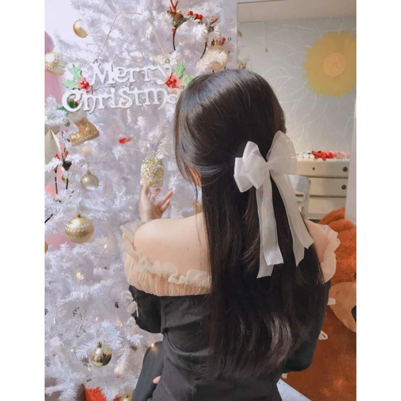 Kẹp Nơ Voan Tiểu Thư
