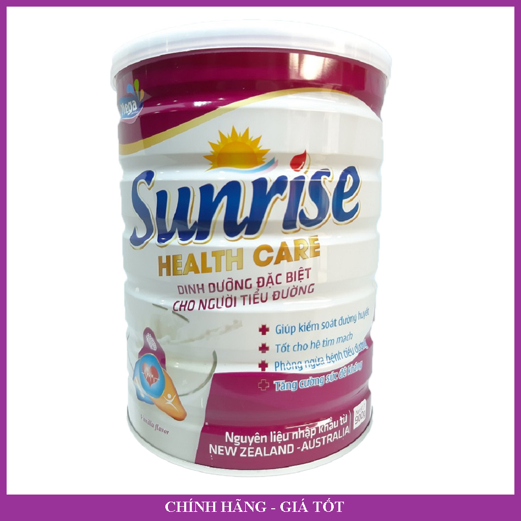 Sữa cho người tiểu đường giúp ổn định đường huyết Sunrise Health Care 900g