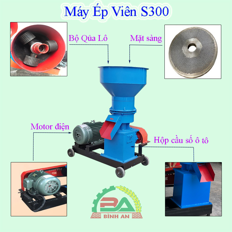 Máy Ép Cám Viên S300