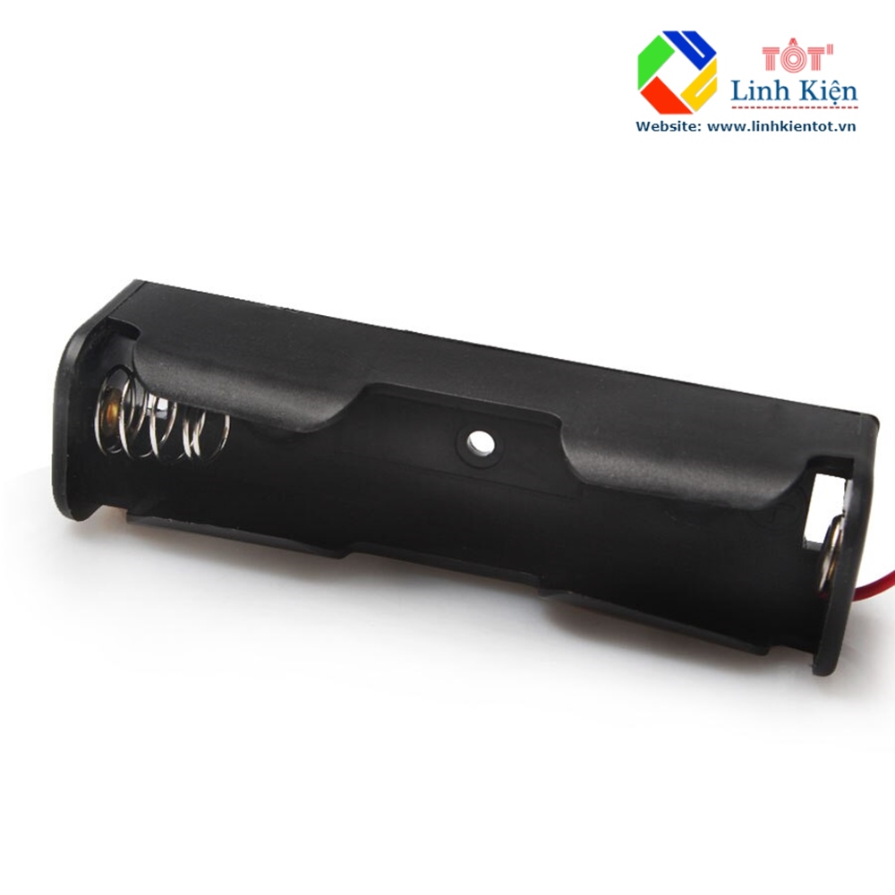 [Đế 1 cell 18650] Hộp 1 pin 18650 3.7V đã hàn dây