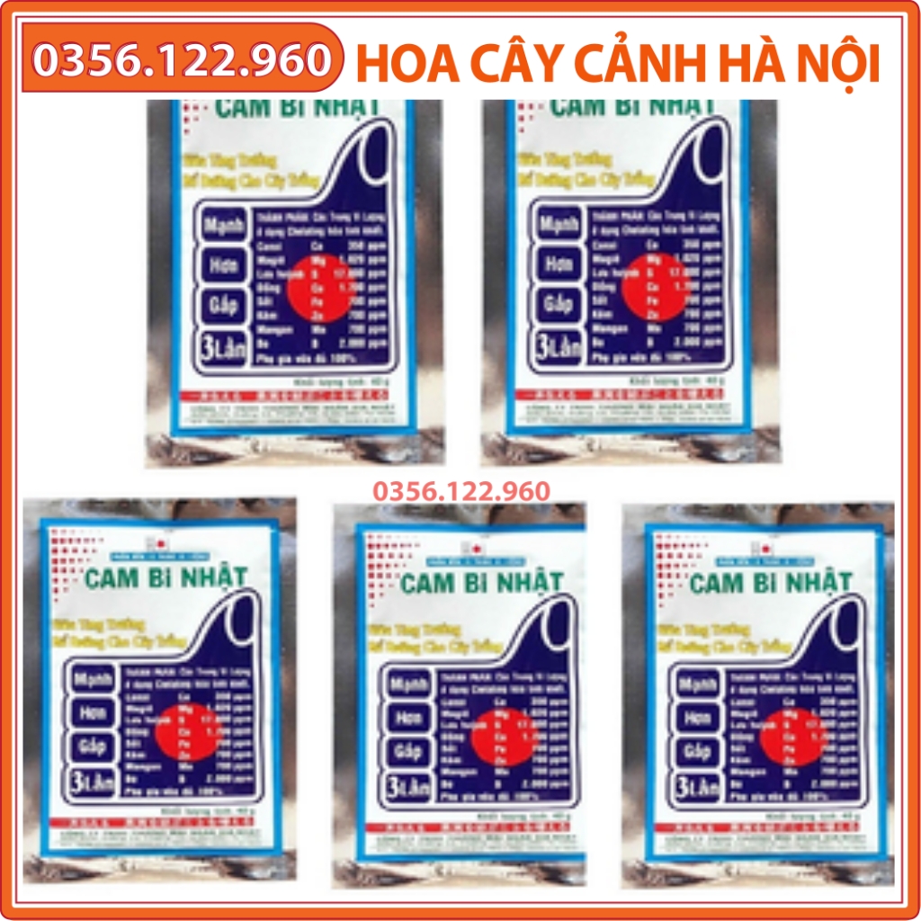 5 gói phân bón vi lượng cam bi nhật bản - gói 40g