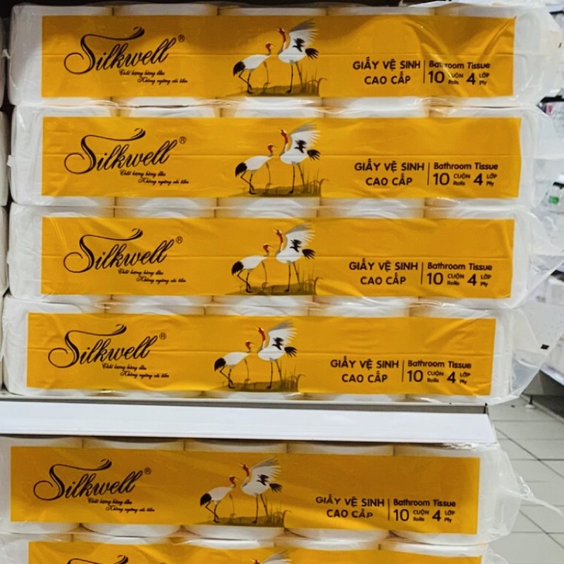 GIẤY VỆ SINH CAO CẤP 4 LỚP SILKWELL