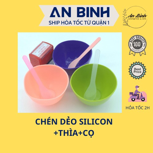 (Q1-HCM) Chén Nạ Dẻo - Chén Dẻo Trộn Mặt Nạ | Bát Trộn Mặt Nạ | Bát Dẻo (Giao Màu Ngẫu Nhiên)