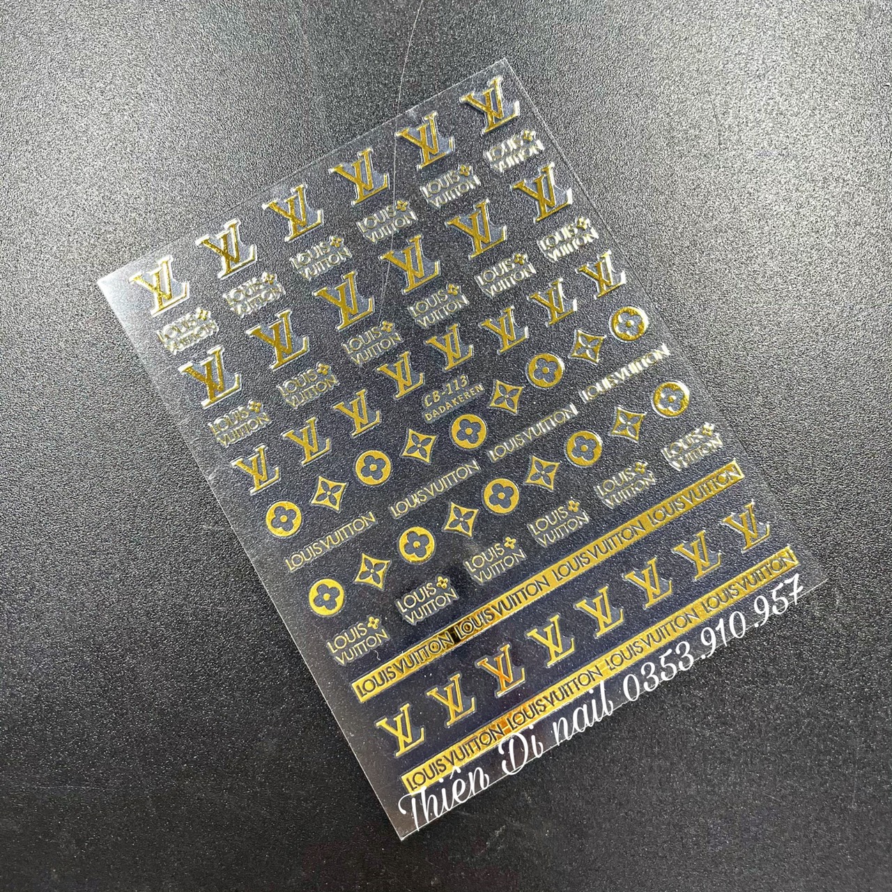 Stick dán móng hình thương hiệu VERSACE, CHANEL MOON NAIL
