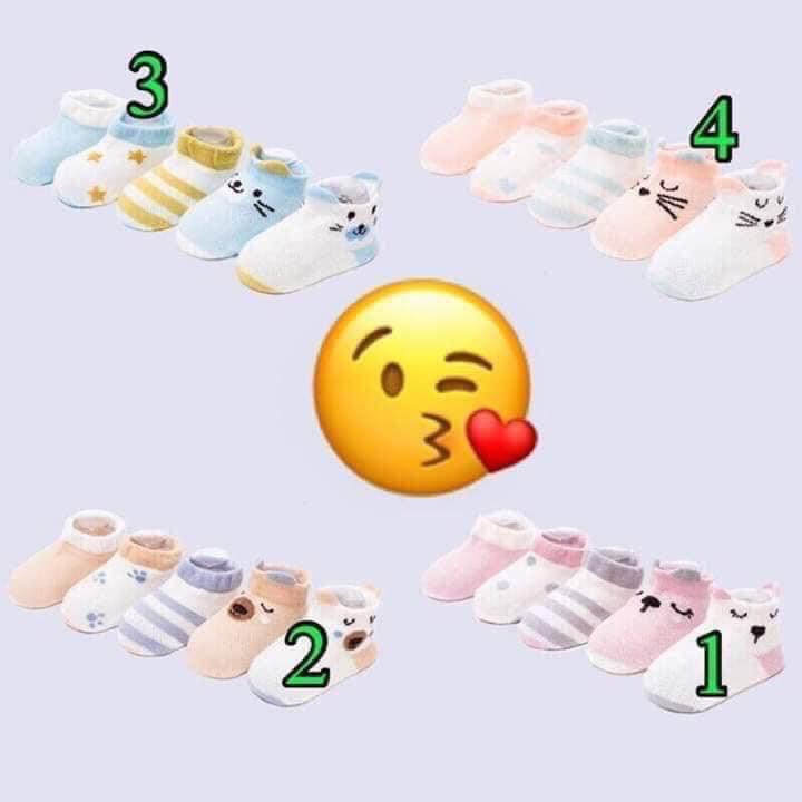 Vỉ 5 đôi tất lưới cho bé