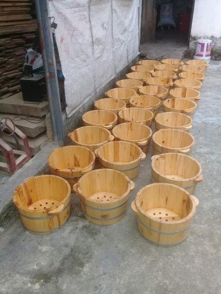 chậu gỗ ngâm chân
