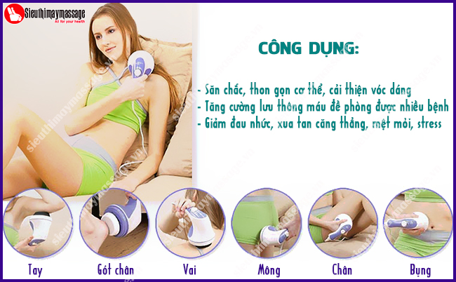 Máy masage toàn thân cầm tay mát xa RELAX SPIN TONE