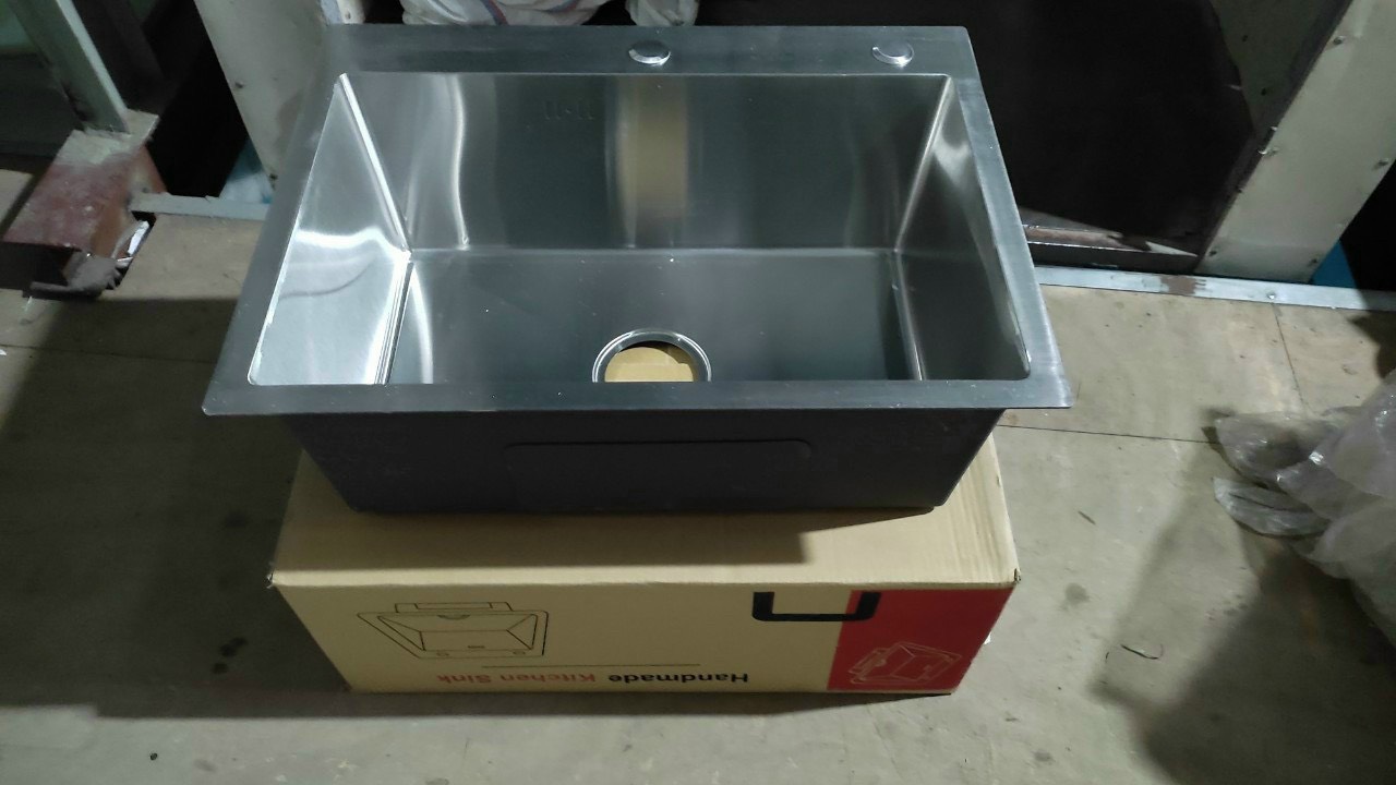 chậu rửa chén bát đúc 6045 (60x45cm) inox sus 304
