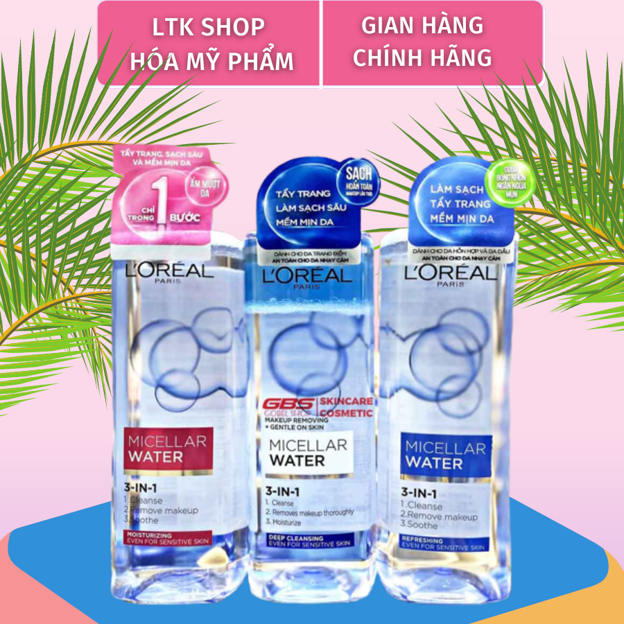 Nước tẩy trang Loreal - LOreal Paris 3-in-1 Micellar Water 400ML