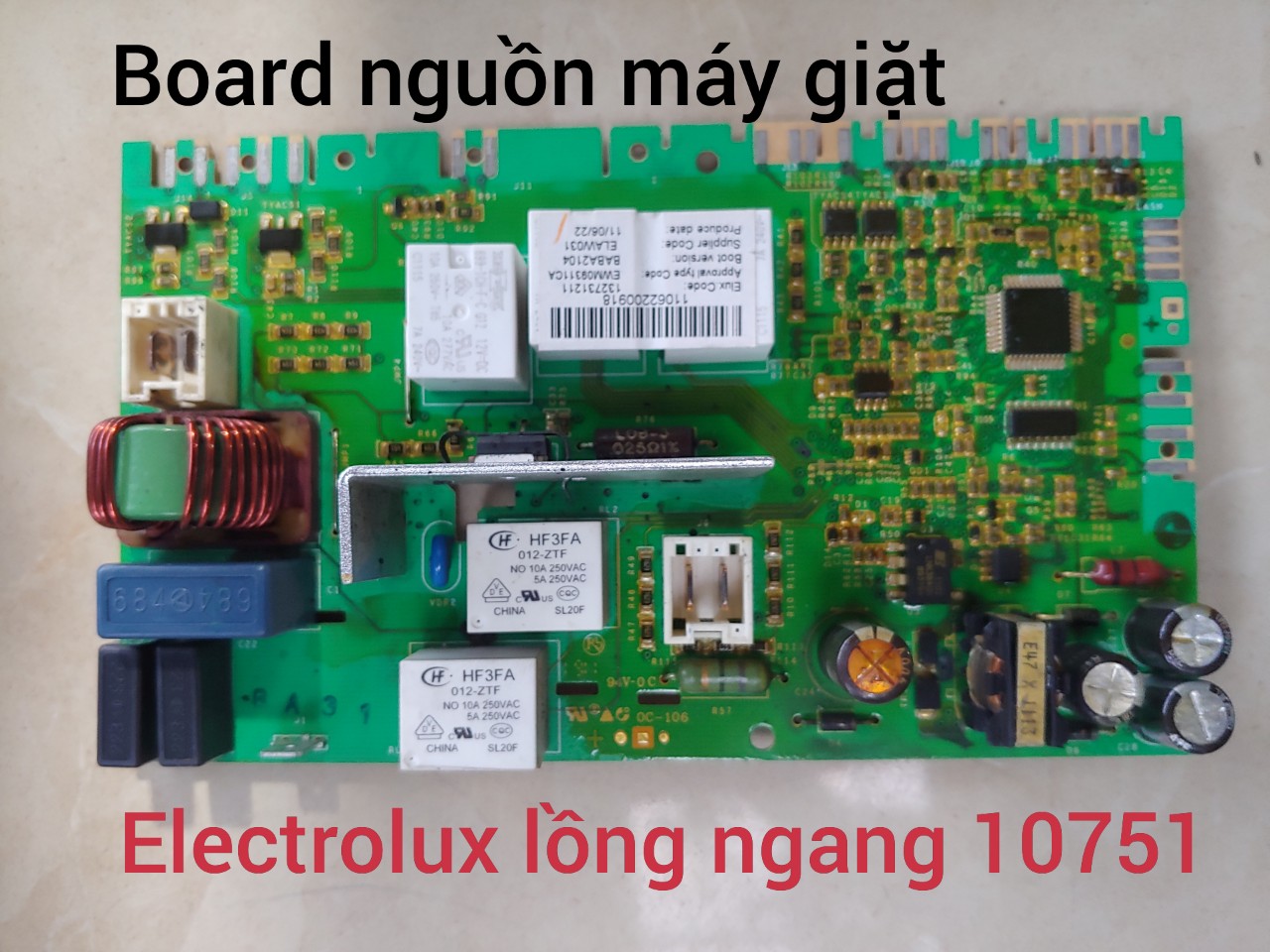 Bo nguồn máy giặt Electrolux lồng ngang 10751