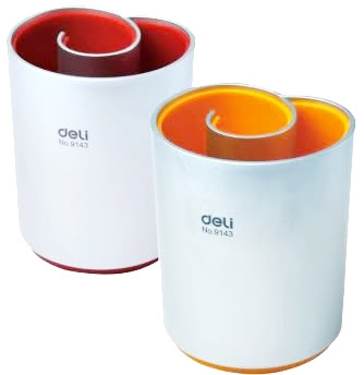 Cốc cắm bút nhựa deli 9143- phù hợp cho học sinh,sinh viên và văn phòng _ vpp abc vina