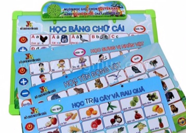 Bảng Chữ Cái 5 Chủ Đề Kèm Pin (5 Tờ Phụ)