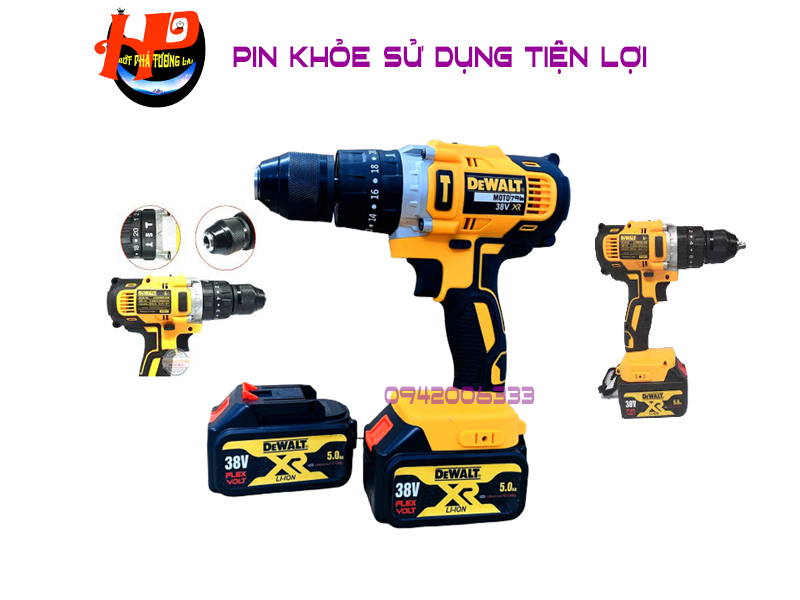 May khoan vit chạy Pin 38V Dewalt