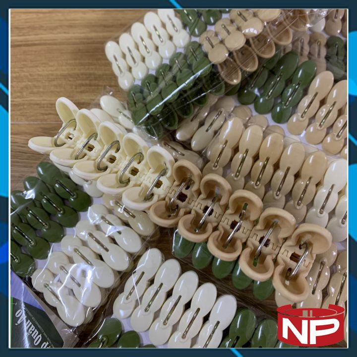 [ ĐẸP ĐẸP] Vỉ  Kẹp quần áo củ lạc Việt Nhật vỉ 20 chiếc