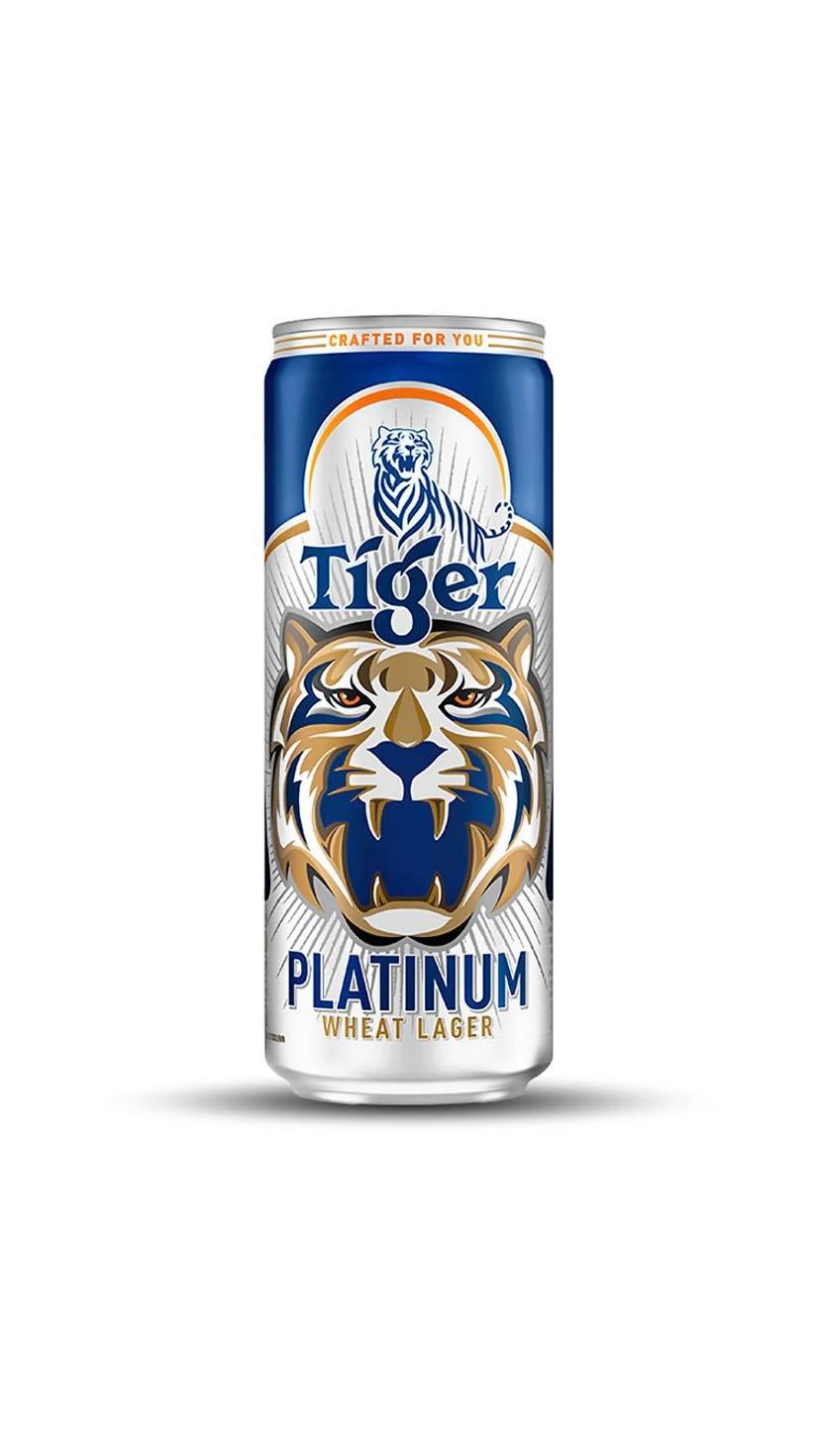 Lốc 6 lon bia lúa mì Tiger Platinum Wheat Lager 330ml