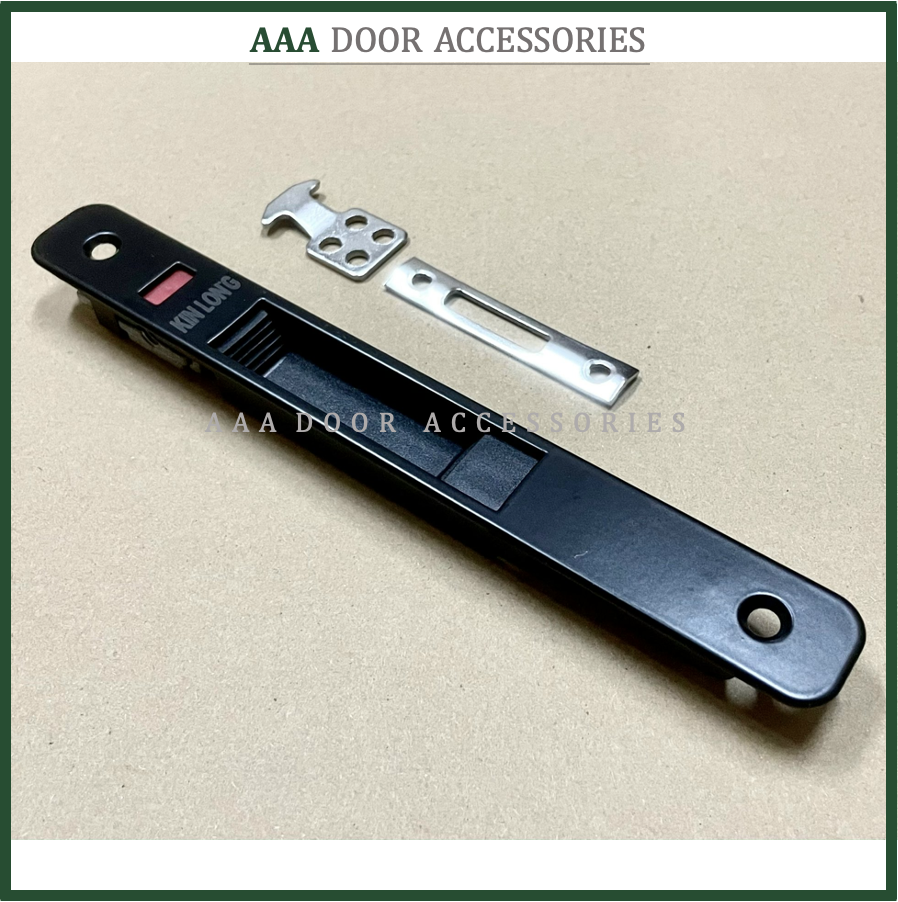 Chốt âm tự sập ĐEN cửa lùa nhôm XingFa hệ 55 KinLong