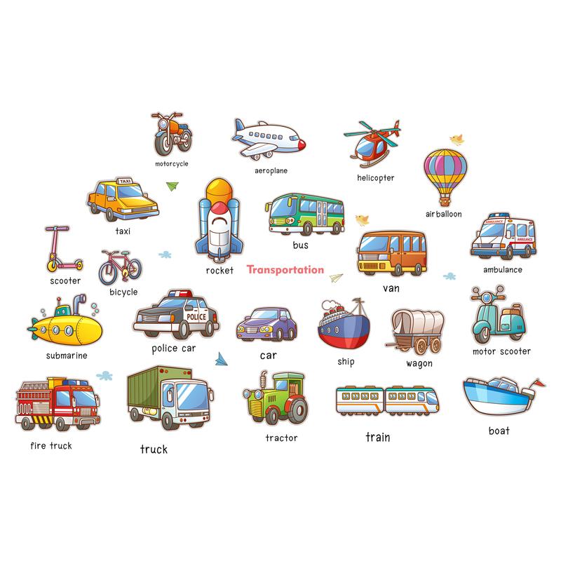 DECAL DÁN TƯỜNG PHƯƠNG TIỆN GIAO THÔNG