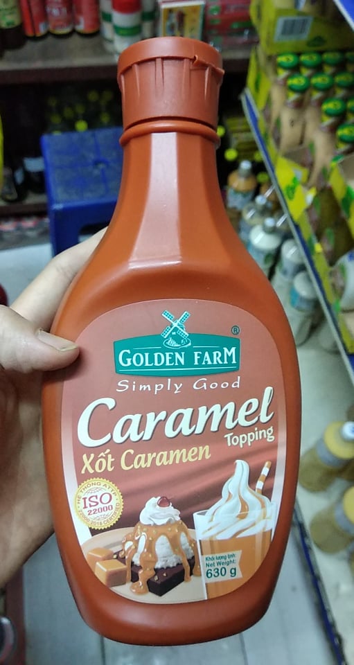 Syrup caramen Goldenfarm chai 630g
