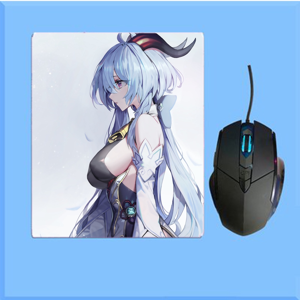 (20 mẫu) Miếng lót chuột in hình nhân vật GANYU GENSHIN IMPACT game chibi anime kê di chuột mẫu tiện lợi