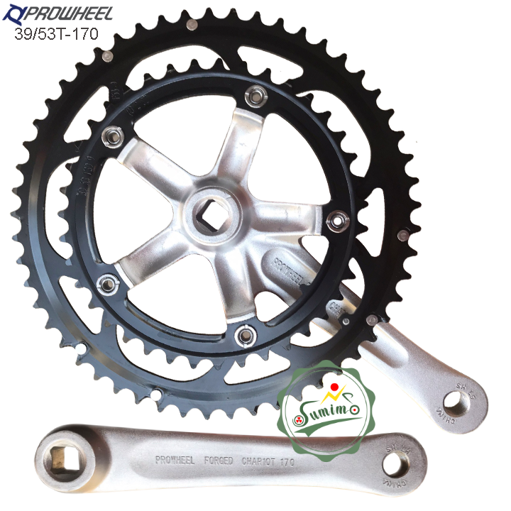 Giò dĩa PROWHEEL Chariot 39/53T-170mm cốt vuông