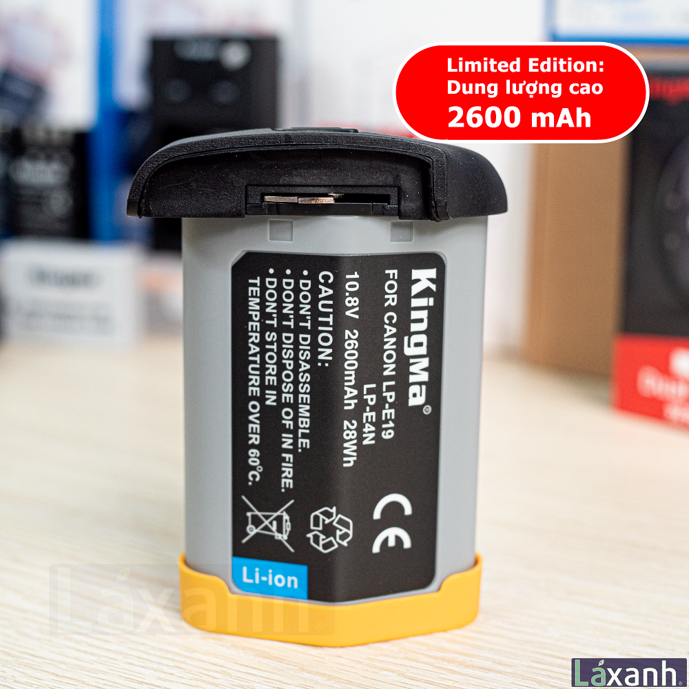 LP-E19 LP-E4 Canon | Pin và sạc máy ảnh KINGMA mã E19 E4 E4N LP-E19 LPE19 LP-E4 LPE4 LP-E4N LPE4N cho CANON EOS 1Dx 1Ds R3