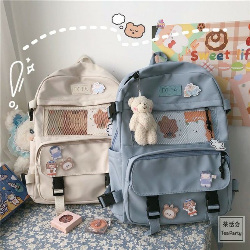 Balo ulzzang thời trang chống nước DIFABAG