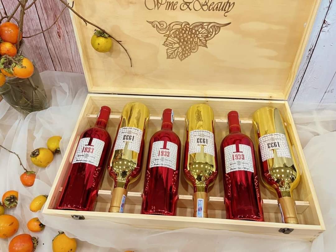 Set quà tặng 6 chai vang Ý 1933 nhập khẩu